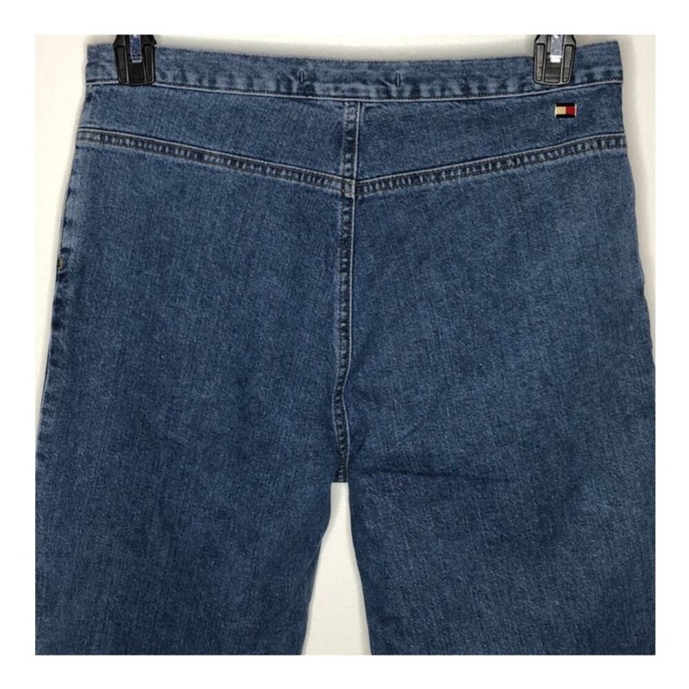 Tommy Hilfiger Vintage High-Waist Capri Mom Jeans Size 10 – Split Seam Retro - Picture 4 of 16